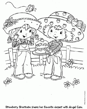 Strawberry Shortcake | Free Printable Coloring Pages 