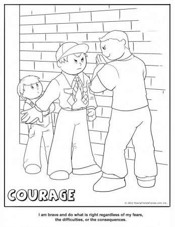 Cub Scout Courage Coloring Page | Cub Scout ideas