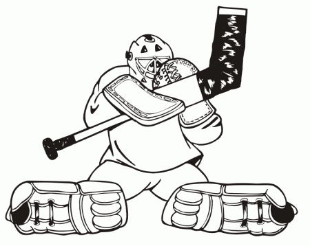 hockey goalie coloring - Quoteko.com
