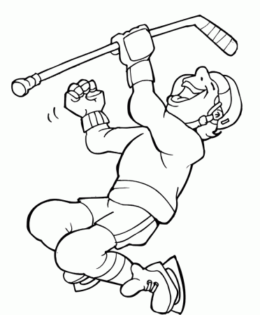 Hockey Player Coloring Pages To Print