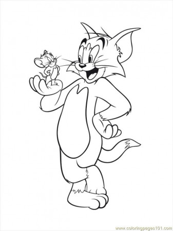 Cartoons Coloring Pages: Tom and Jerry Coloring Pages