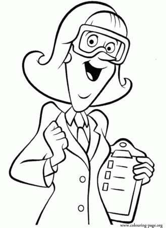 Meet the Robinsons - Dr. Krunklehorn coloring page