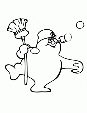 Frosty The Snowman Coloring Page For Kids | 99coloring.com