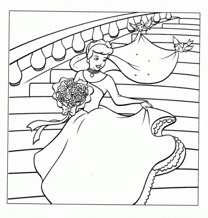 cinderella coloring sheets | Online Coloring Pages