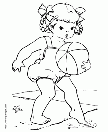Free Printable Summer Coloring Pages For Kids : Printable Summer 