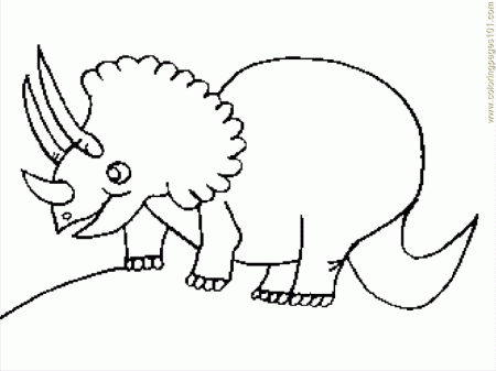 Baby Triceratops Coloring Pages