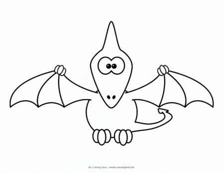 Animal Dinosaurs Pteranodon Coloring Pages Printable Free For 