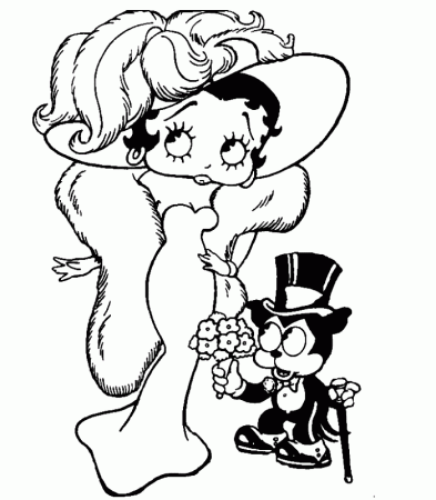 Betty Boop Coloring Pages To Print 172 | Free Printable Coloring Pages