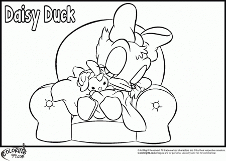 Daisy Duck Coloring Pages | Coloring99.
