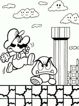 New Super Mario Bros Coloring Pages 316 | Free Printable Coloring 