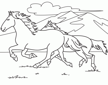 colour book horse Colouring Pages