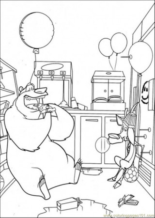 Coloring Pages Boog And Elliot In The Kitchen (Cartoons > Open 
