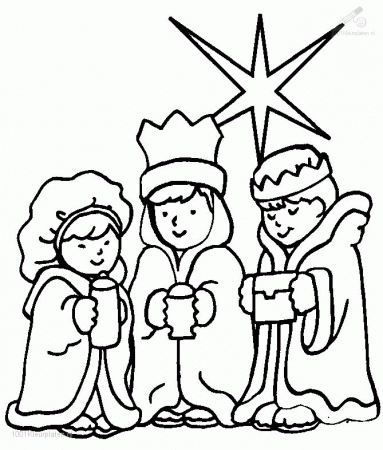 1001 COLORINGPAGES : Christmas >> Wisemen >> Three Wise Men 