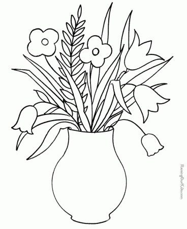 flower coloring pages for kids free - Free Coloring Pages for Kids