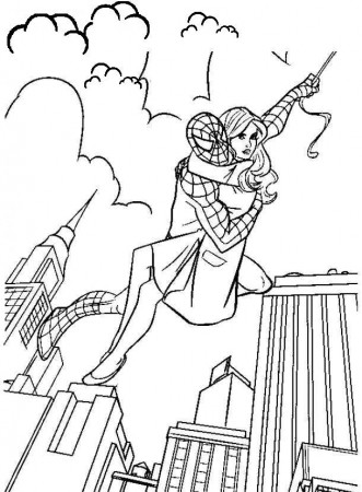 Spiderman coloring pages online | children coloring pages 