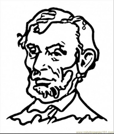 ABE LINCON Colouring Pages