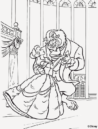 Beauty and the Beast Coloring Pages 14 | Free Printable Coloring 