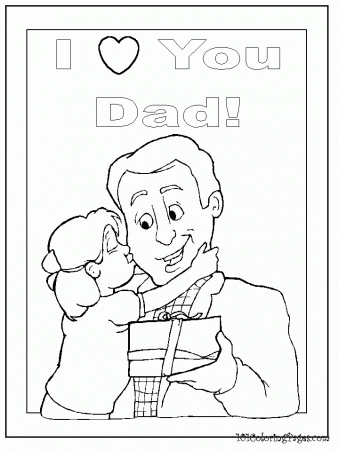 Love You Dad Coloring Pages 1 I Love You Dad Coloring Pages From 