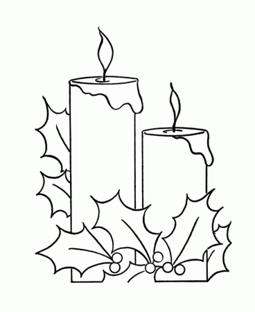 Download Two Candle Free Coloring Pages For Christmas Or Print Two 