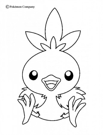 FIRE POKEMON coloring pages - Torchic