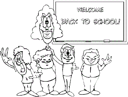 Welcome Back Coloring Pages