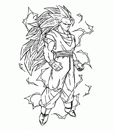 Coloring Pages Of Dragon Ball Z Kai | download free printable 