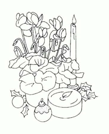 Bible Printables: Christmas Scenes Coloring Pages - Christmas 