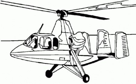 Printable Transportation Helicopter Coloring Sheets For 