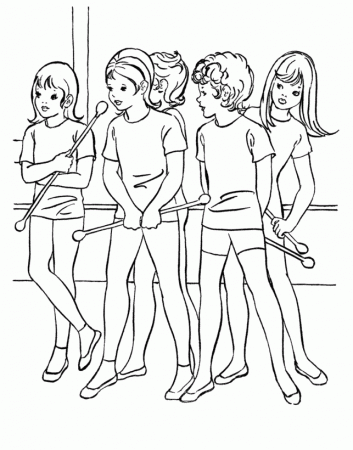 girls groups Colouring Pages
