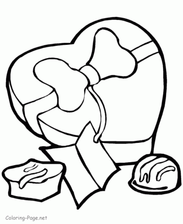 Valentine Coloring Pages - Valentine Candy