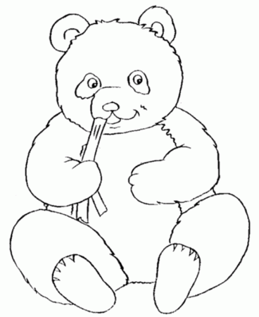 panda bear pictures to color | Coloring Picture HD For Kids 