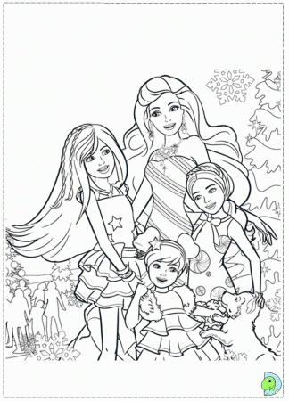 Barbie In A Christmas Carol Coloring Pages 2