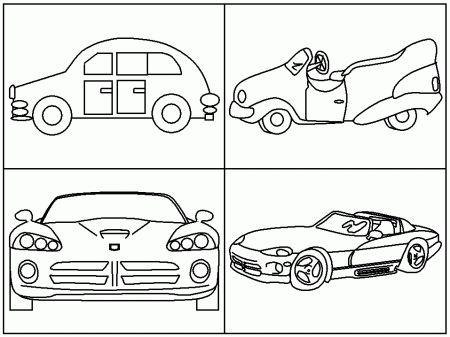 Free Sheets Cars Transportation Coloring Pages for kids | Free 