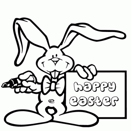 Happy Easter Coloring pages Free Printable Download | Coloring 