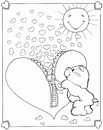 Care Bear Coloring Pages Printable - Free Printable Coloring Pages 