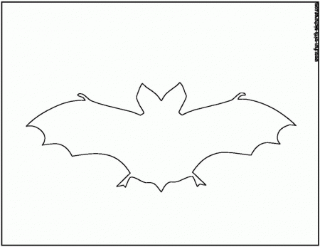 Bat2 Outline Coloring Page | Holiday - Christmas