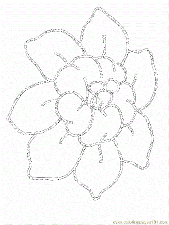Coloring Pages Flower Coloring 1 (Natural World > Flowers) - free 