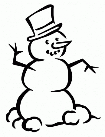 Coloring Pages Of Snowman 110 | Free Printable Coloring Pages