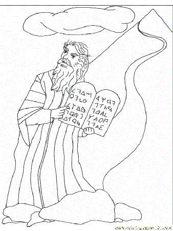 Free Printable Coloring Pages Moses