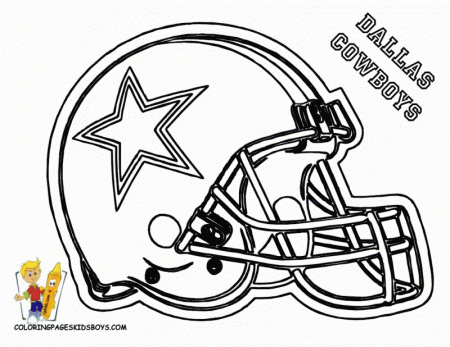 Football Coloring Pages Dallas Cowboys Free Coloring Pages For 