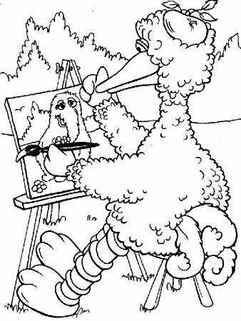 All Sesame Street Characters Coloring Pages