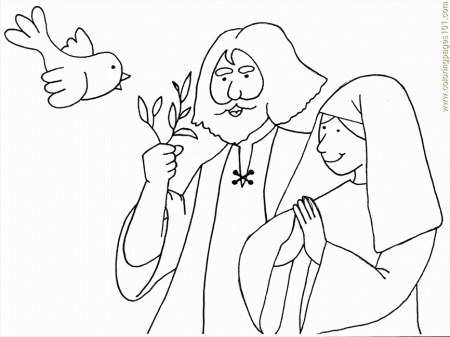 Coloring Pages Noah and the Ark Bible (Peoples > Noah and the Ark 