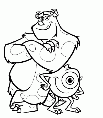 monster inc coloring page