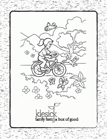 Spring Coloring Page! | Klesick Family Farm
