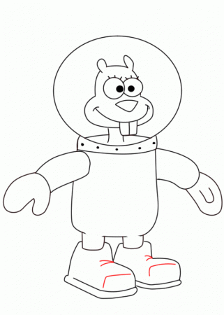 How To Draw Sandy Cheeks | Draw Central