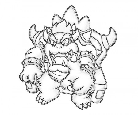 Big Bowser Coloring Cake Ideas and Designs