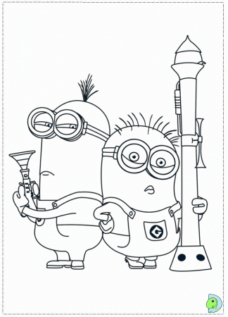 Minions Coloring page « Printable Coloring Pages