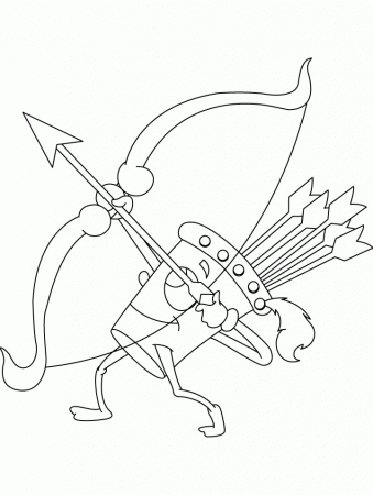 Archery coloring page | Download Free Archery coloring page for 