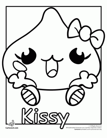 Kissy "Spookies" Moshi Monster Coloring Page | Cartoon Jr.