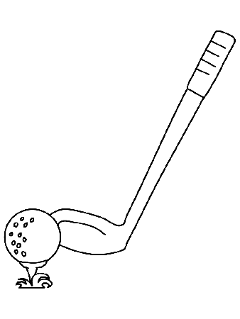 Golf 1 Sports Coloring Pages & Coloring Book